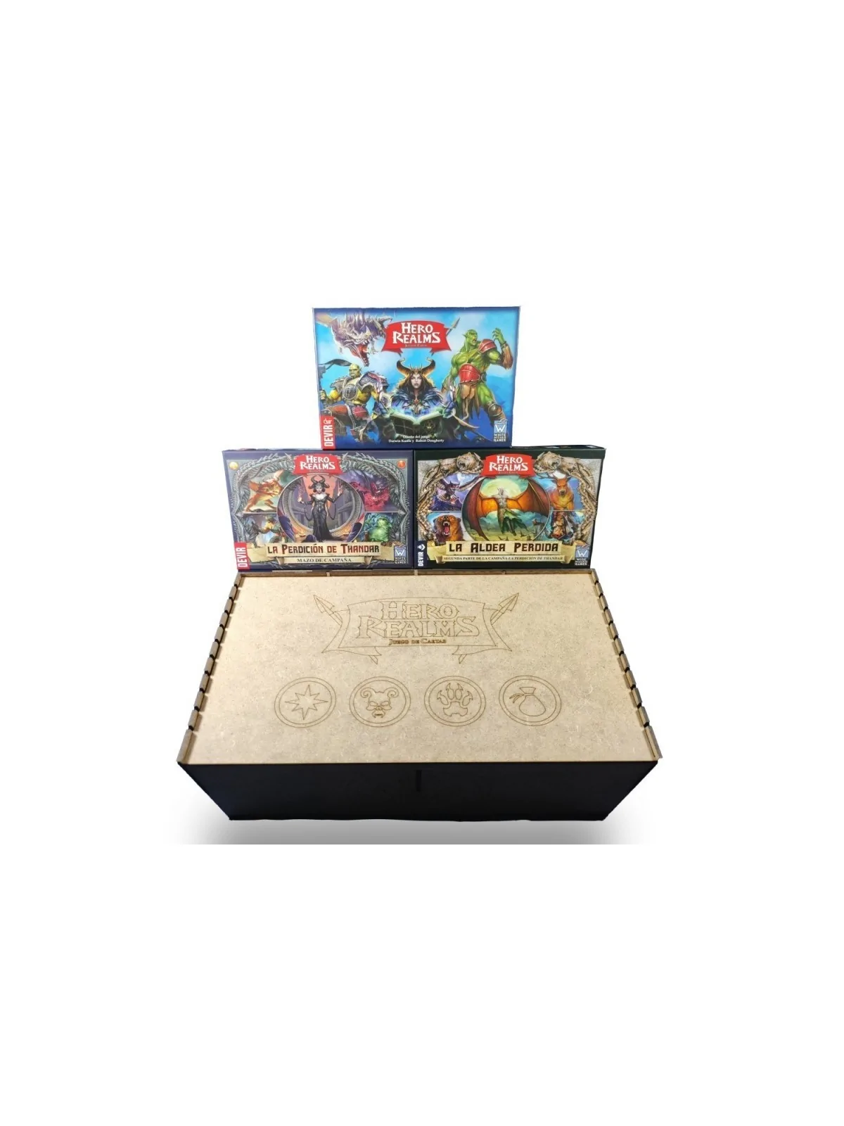 Caja Compatible con Hero Realms (Base + Expansiones) [Inserto] de WithOut Mess en Insertos | La Cueva Roja