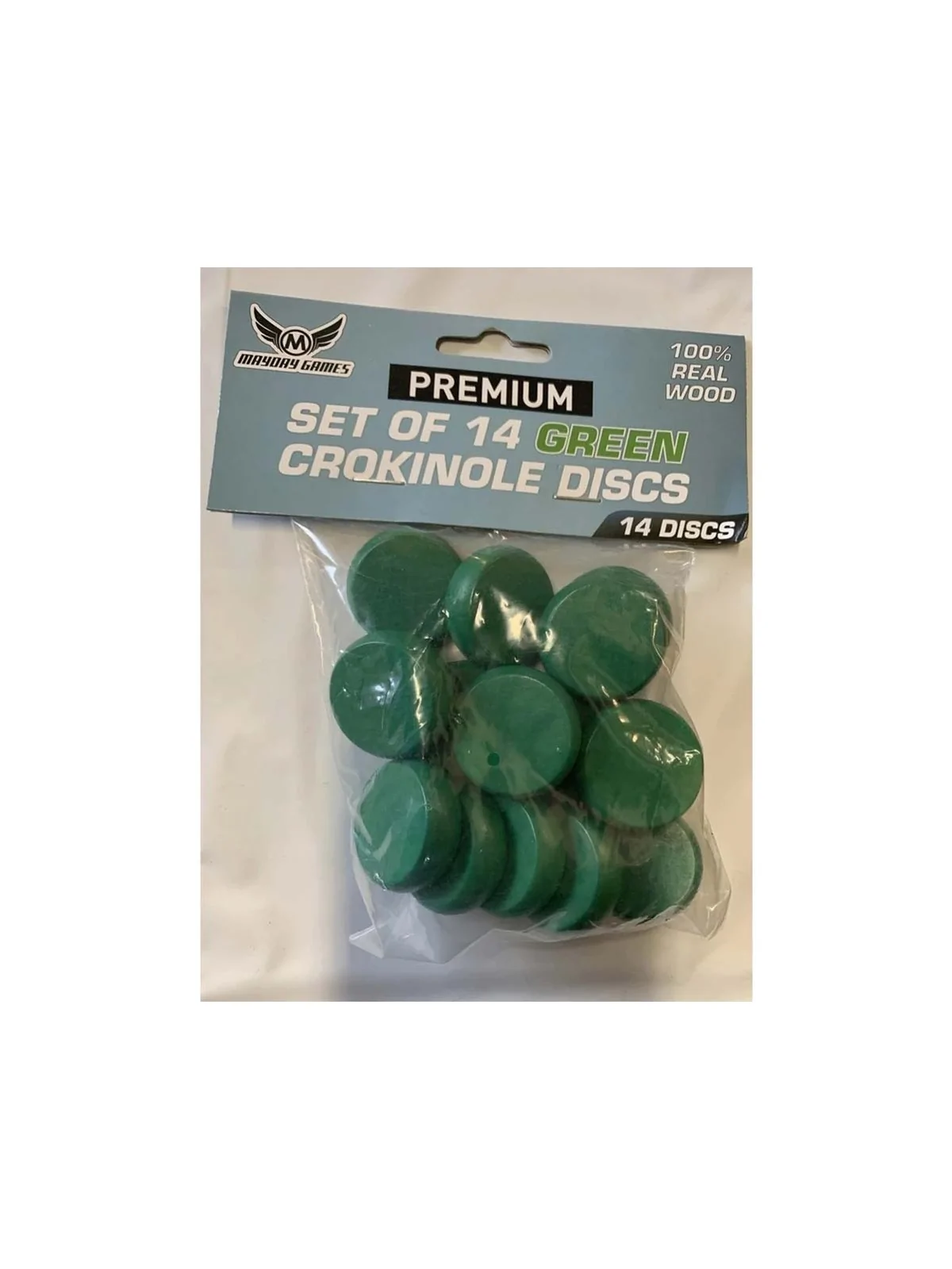Juego de 14 Discos Crokinole - Verde de Mayday en Otros | La Cueva Roja
