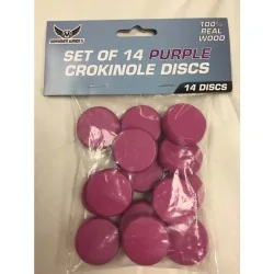 Juego de 14 Discos Crokinole - Morado de Mayday en Otros | La Cueva Roja
