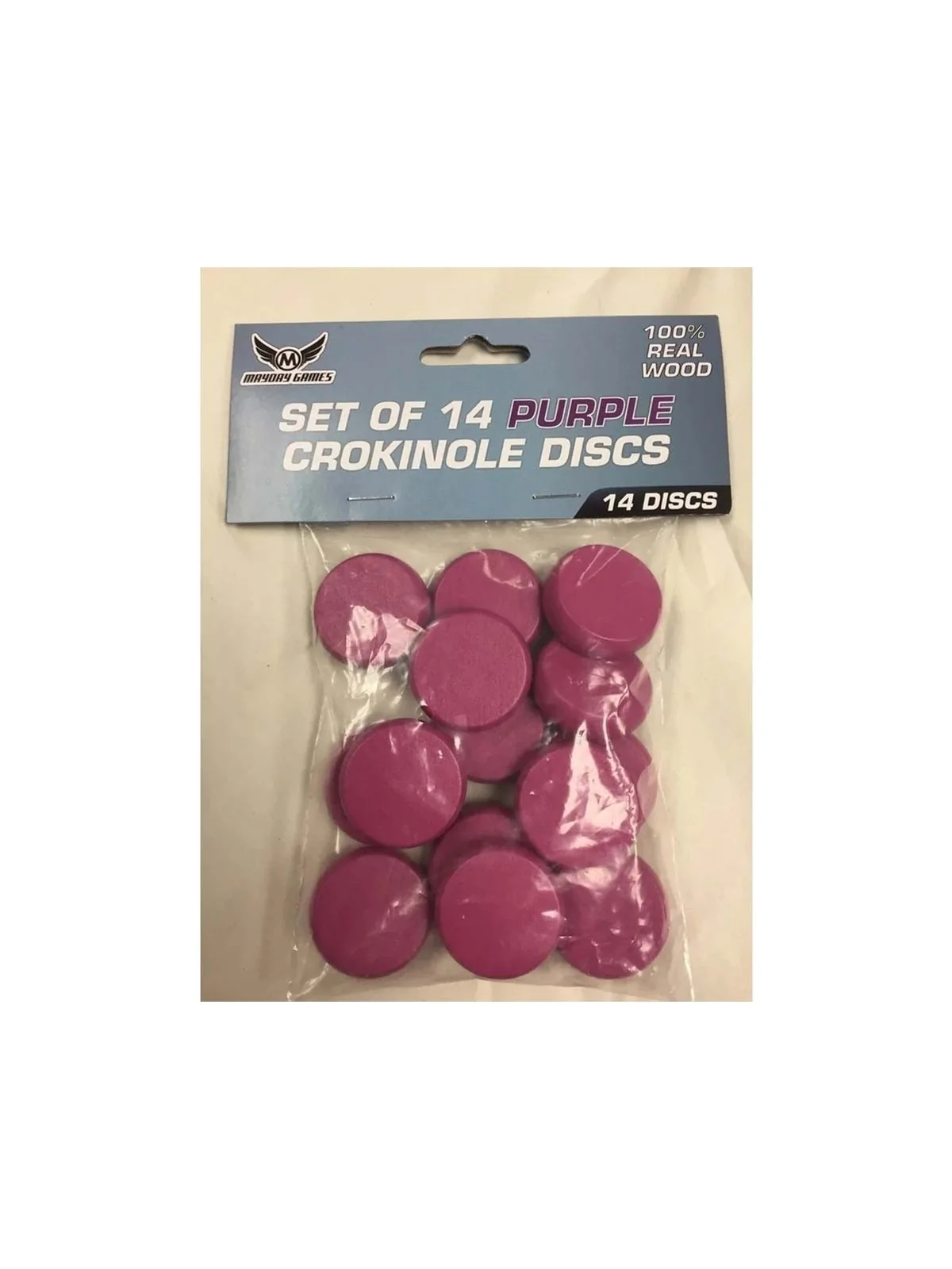 Juego de 14 Discos Crokinole - Morado de Mayday en Otros | La Cueva Roja