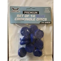Juego de 14 Discos Crokinole - Azul de Mayday en Otros | La Cueva Roja