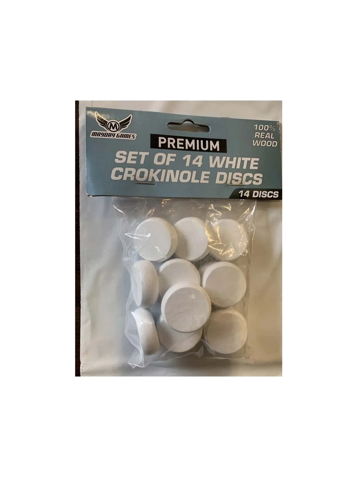 Juego de 14 Discos Crokinole - Blanco de Mayday en Otros | La Cueva Roja