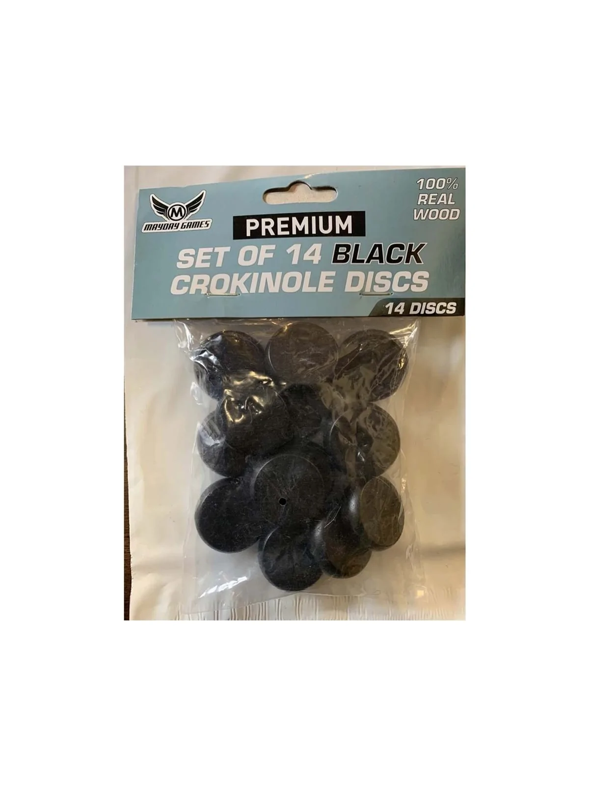 Juego de 14 Discos Crokinole - Negro de Mayday en Otros | La Cueva Roja