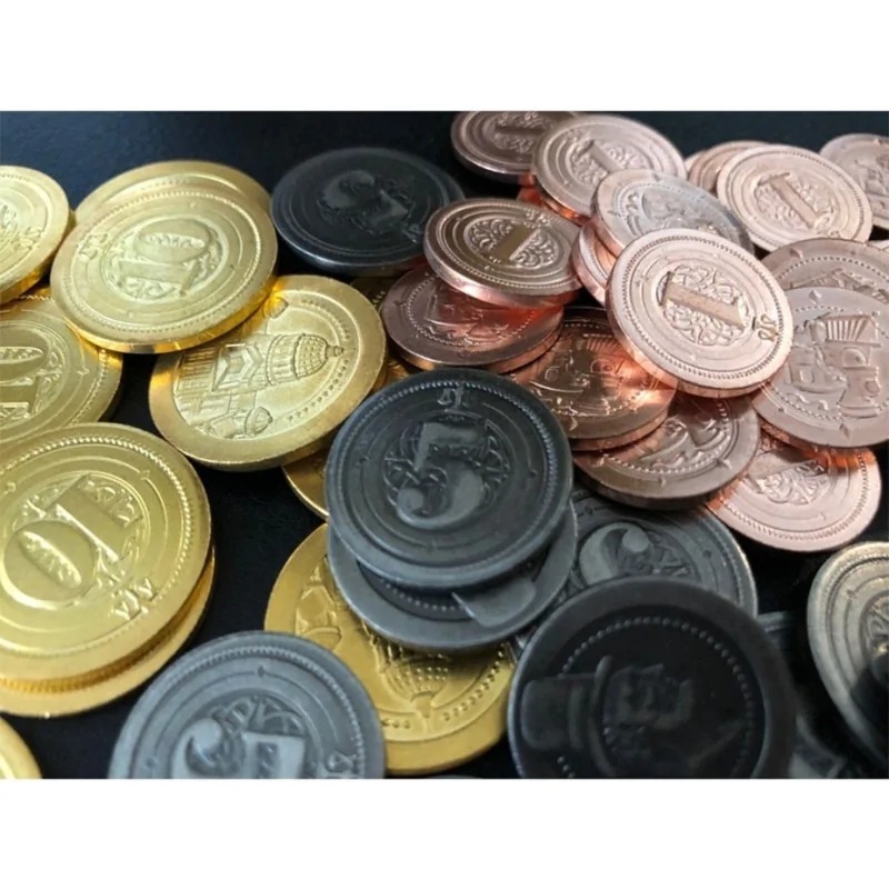 Juego de 50 Monedas de Metal Industrial de Mayday en Otros | La Cueva Roja