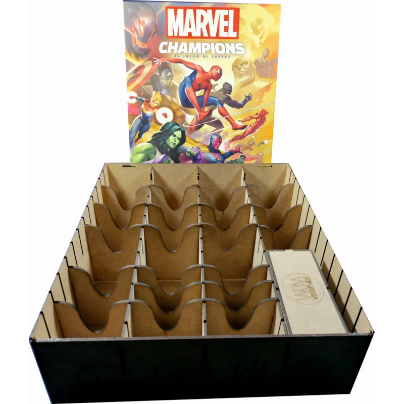 Caja Compatible con Marvel Champions (Base+Expansiones) de WithOut Mess en Insertos | La Cueva Roja