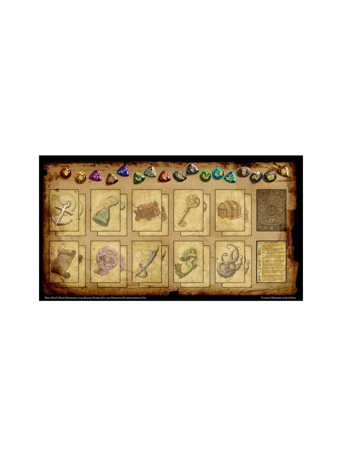 Tapete - Dead Man's Draw (55,9x30,5cm) de Mayday en Tapetes | La Cueva Roja